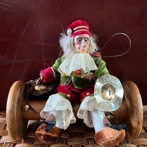 Christmas Monkey with Cymbals